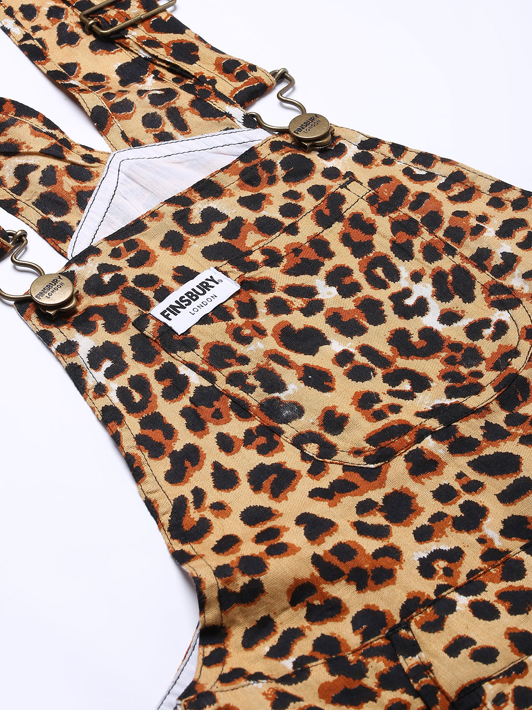 NaughtyDungaree® Leopard Print Womens Dungaree