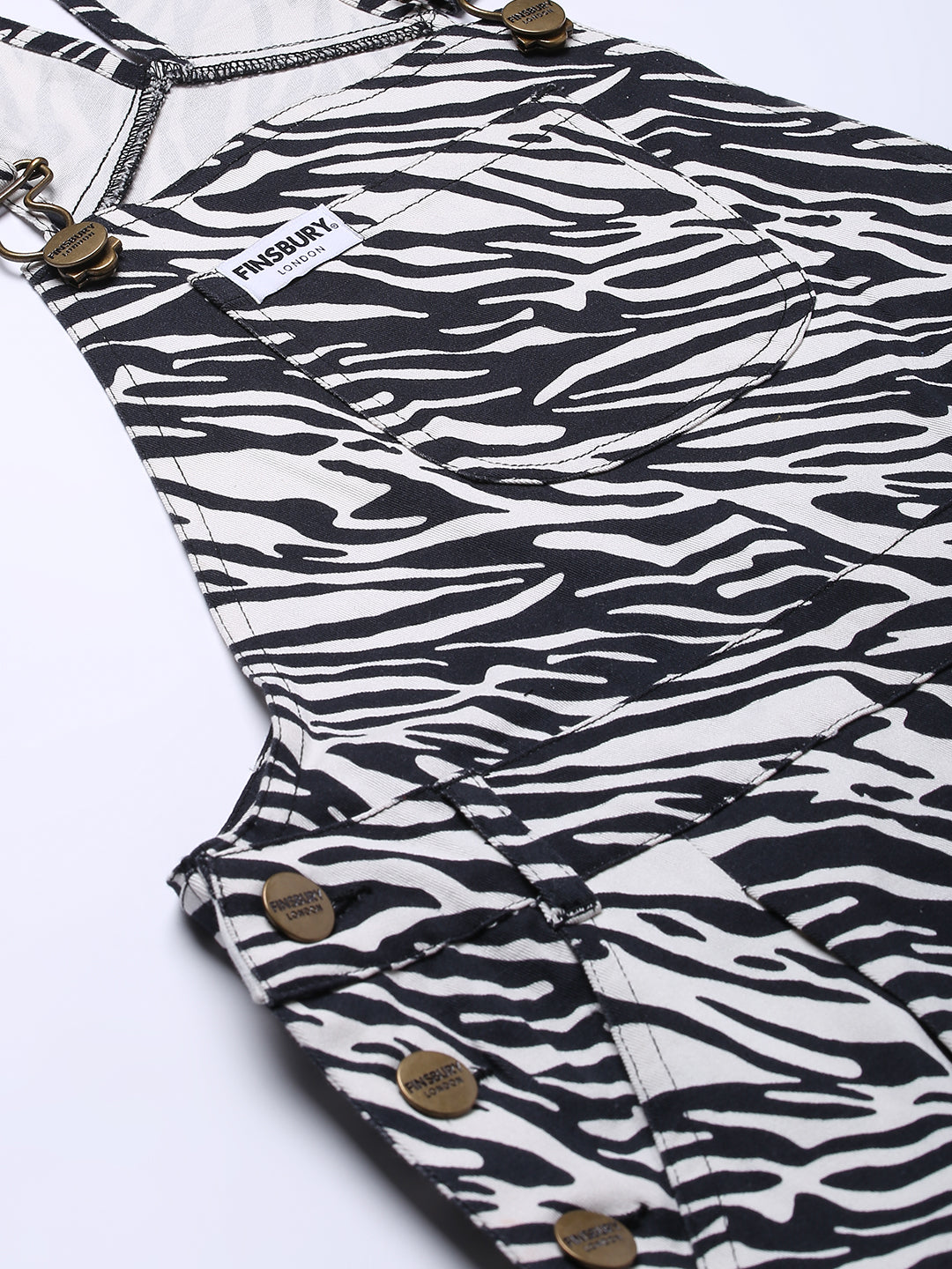 NaughtyDungaree® ZEBRA PRINT WOEMEN'S DUNGAREE