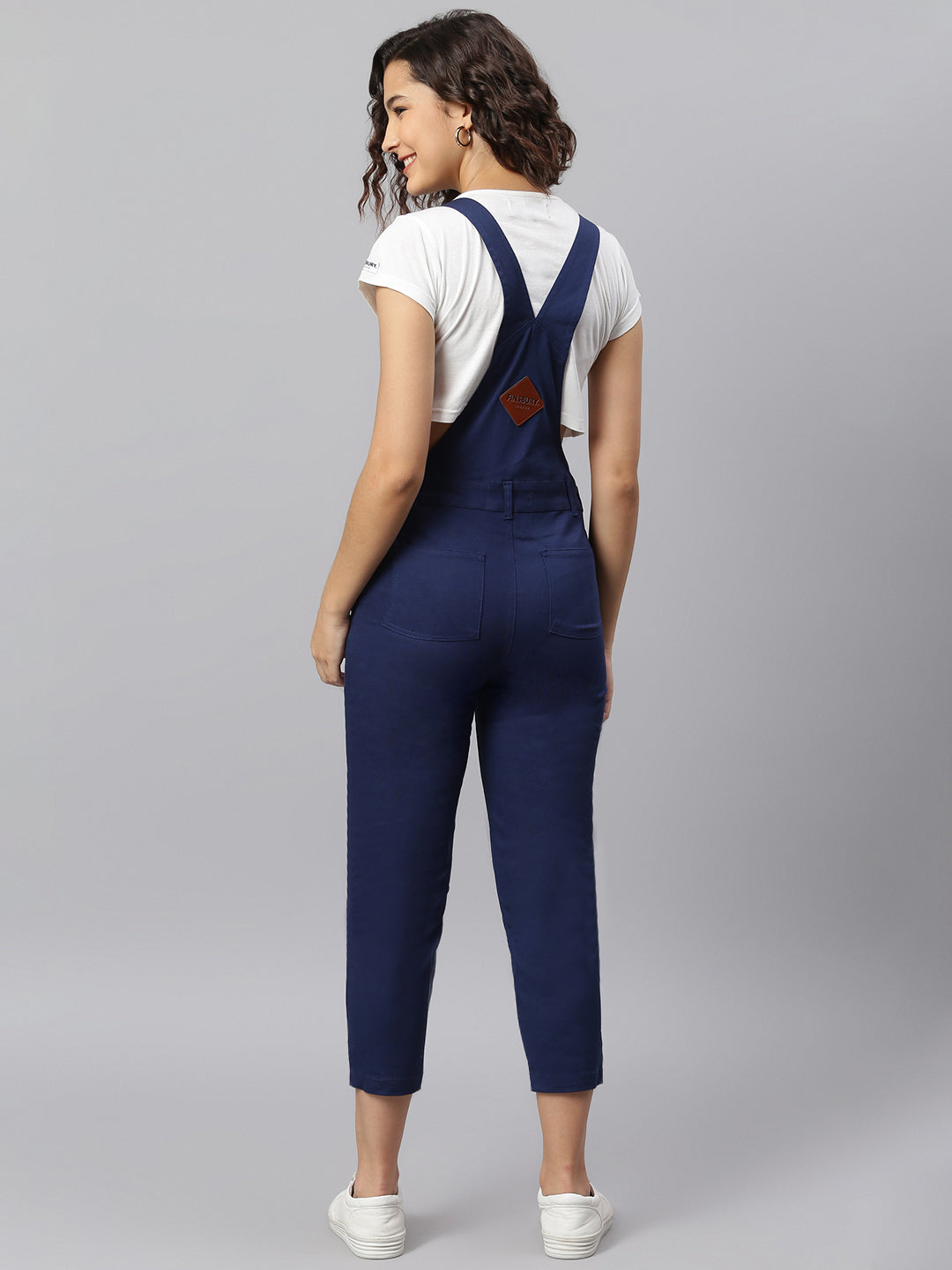 NaughtyDungaree® Blue Twill Womens Dungaree