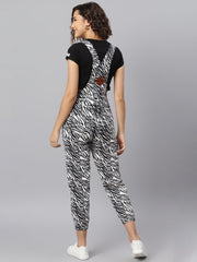 NaughtyDungaree® ZEBRA PRINT WOEMEN'S DUNGAREE