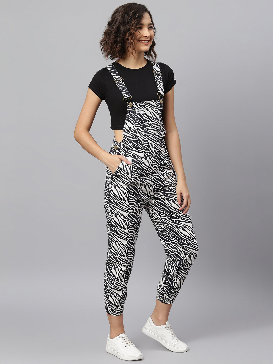 NaughtyDungaree® ZEBRA PRINT WOEMEN'S DUNGAREE