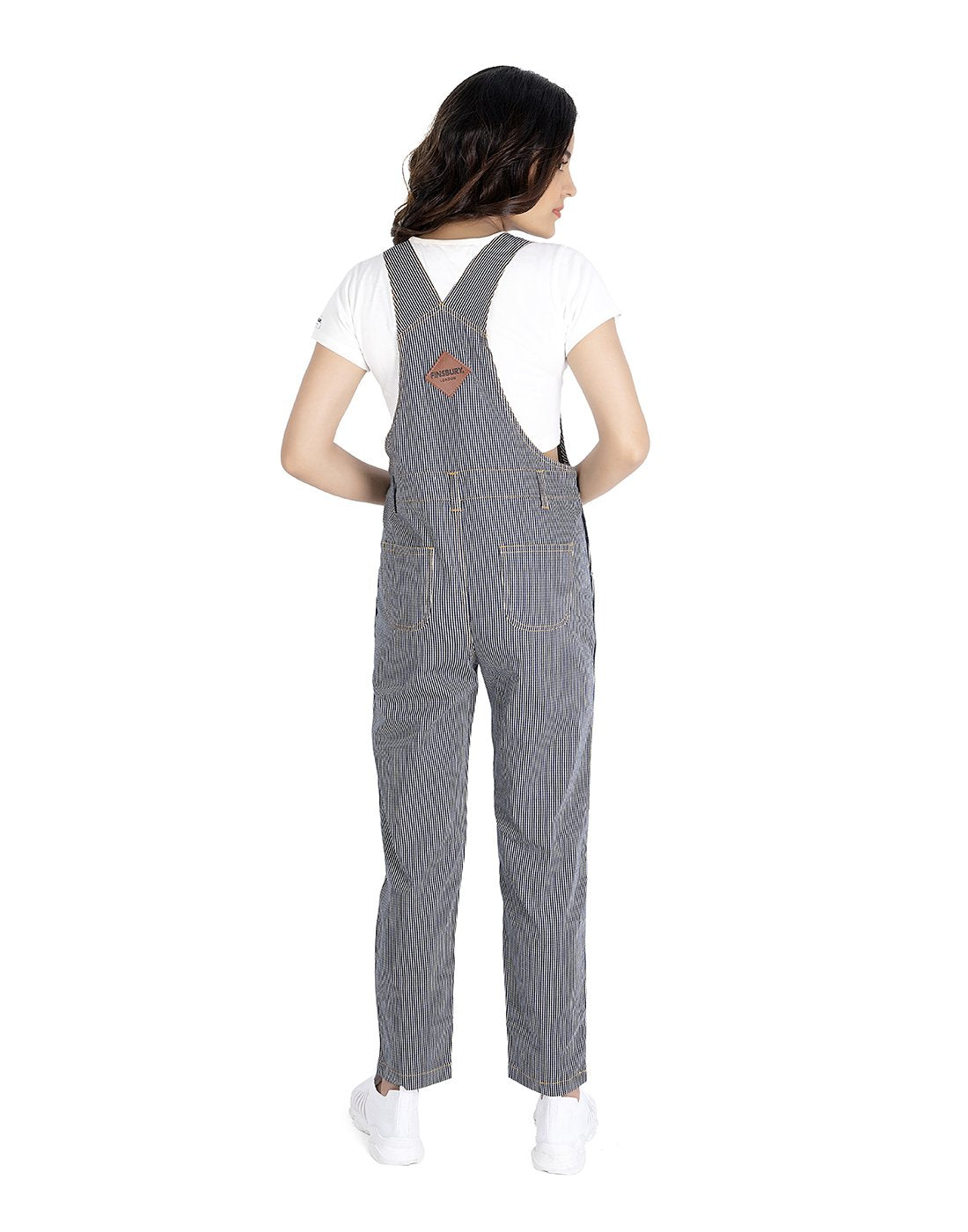 NaughtyDungaree® Strips Denim Womens Dungaree