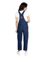 NaughtyDungaree® Womens Denim Dungaree with Mock Zippers on Thigh