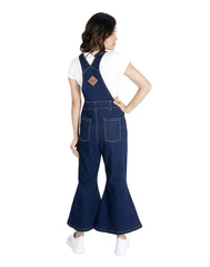 NaughtyDungaree® Womens Denim Dungaree with Bell-Bottoms