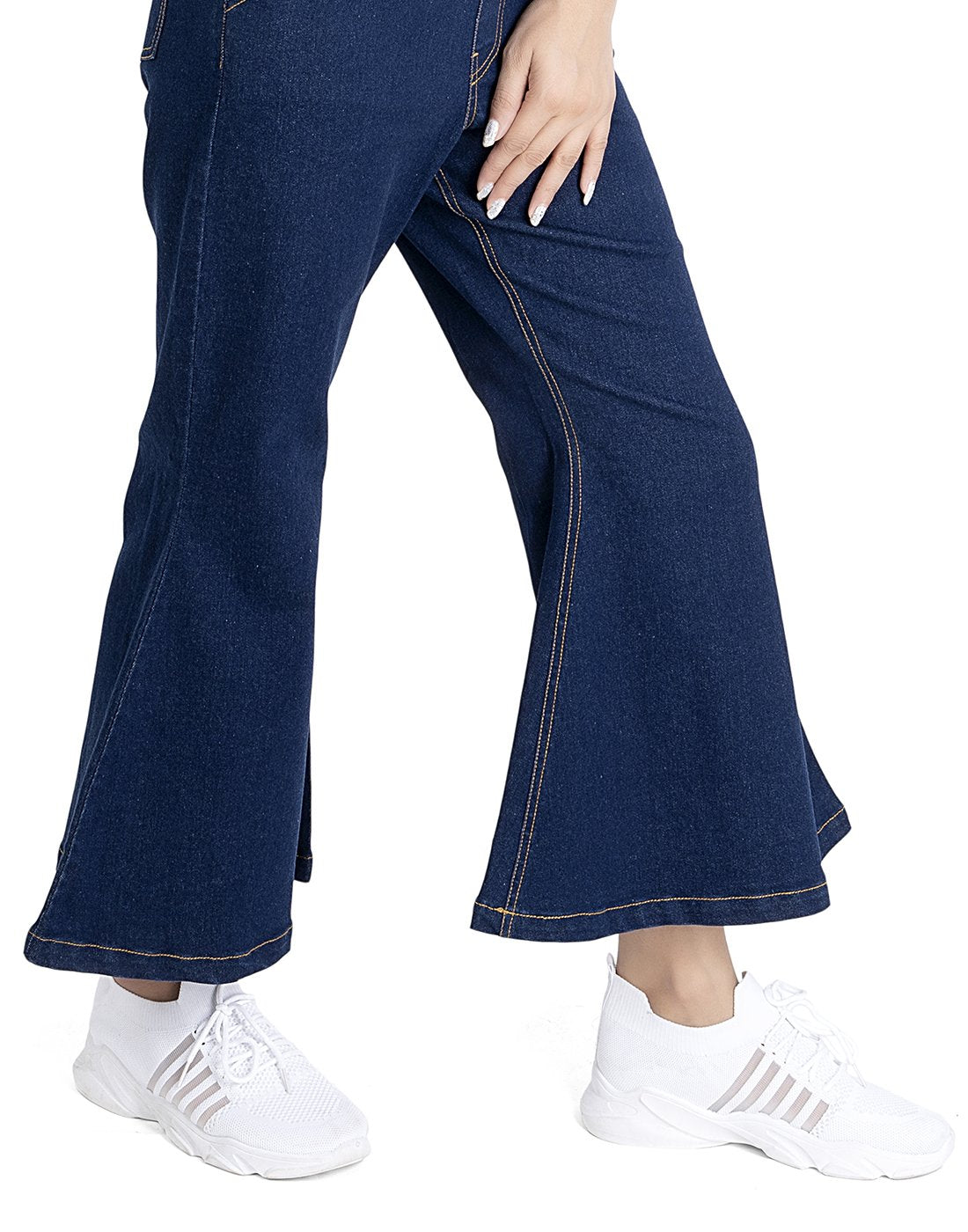 NaughtyDungaree® Womens Denim Dungaree with Bell-Bottoms