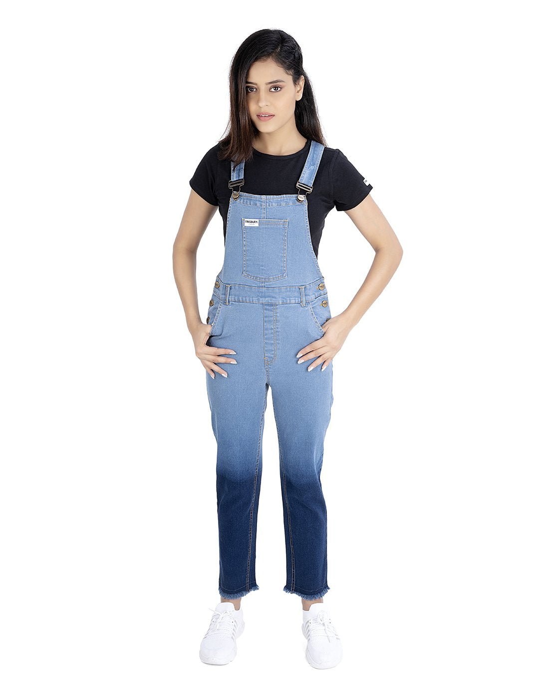 NaughtyDungaree® Ombre Wash Womens Denim Dungaree