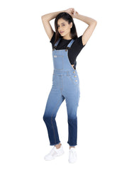 NaughtyDungaree® Ombre Wash Womens Denim Dungaree